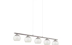 Eglo Ascolese Taklampa 90cm LED 3000K 5x3,3W Nickel* Avlånga Taklampor