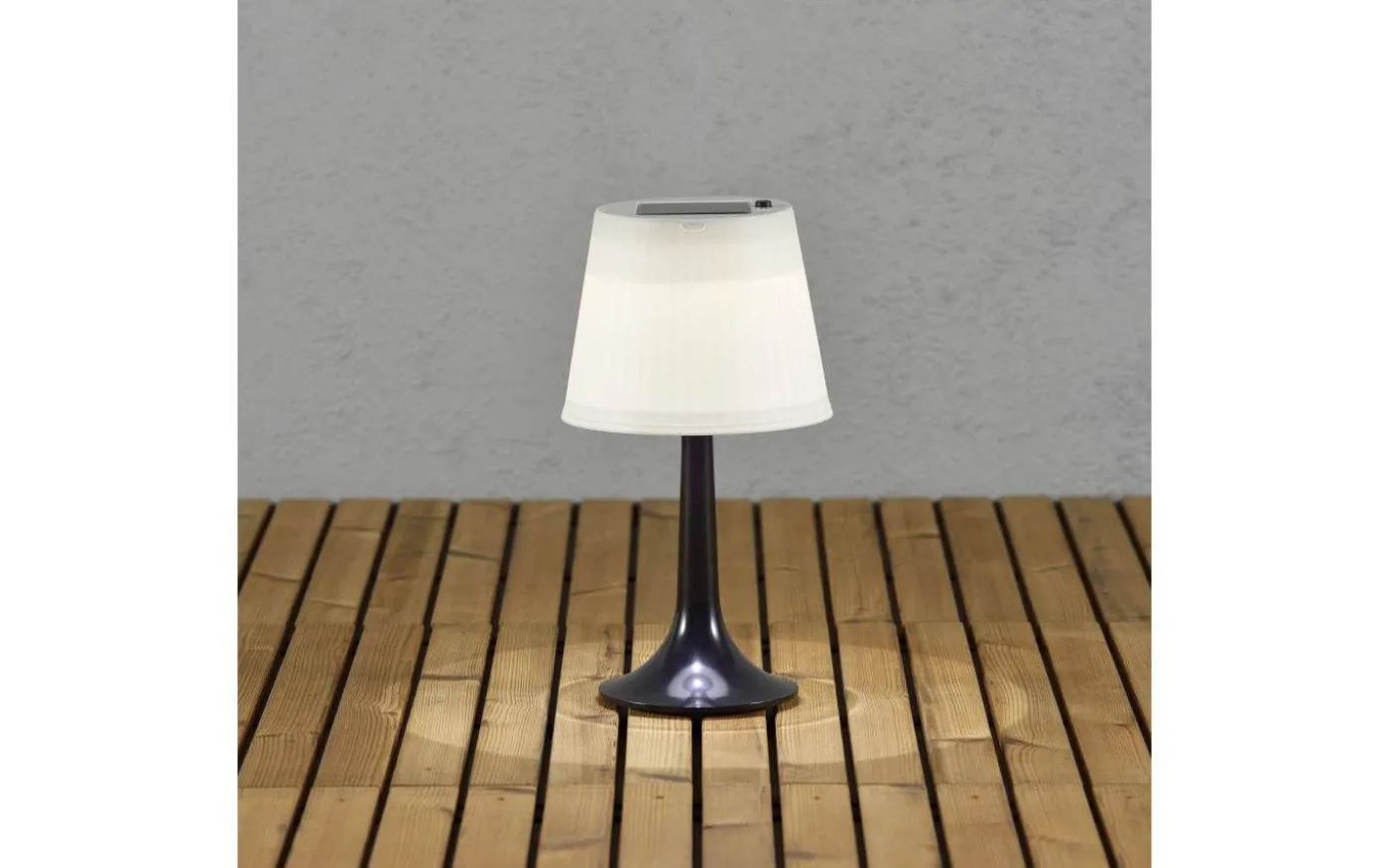 Assisi Solcellsdriven Bordslampa Svart LED