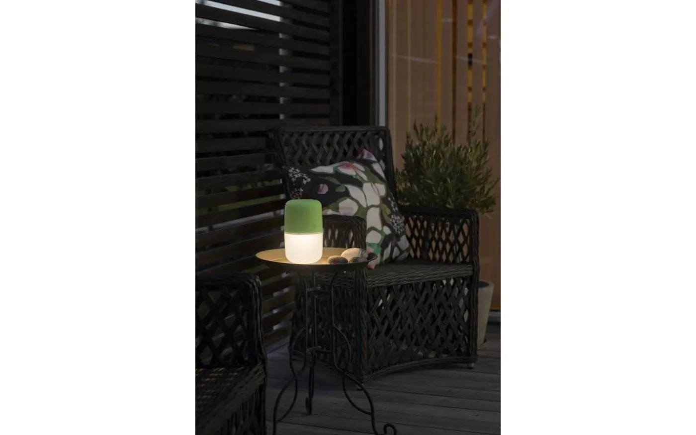 Assisi Solcell/USB-lampa Hängande/Stående Dimbar Grön