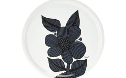 Brickor<Svanefors Aster Bricka 38cm Blå Stig Lindberg