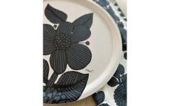 Brickor<Svanefors Aster Bricka 38cm Blå Stig Lindberg