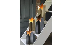 Julpynt Inomhus|Inomhusdekorationer 230V<Markslojd Asteri Bordsstjärna 27cm Antik Tenn