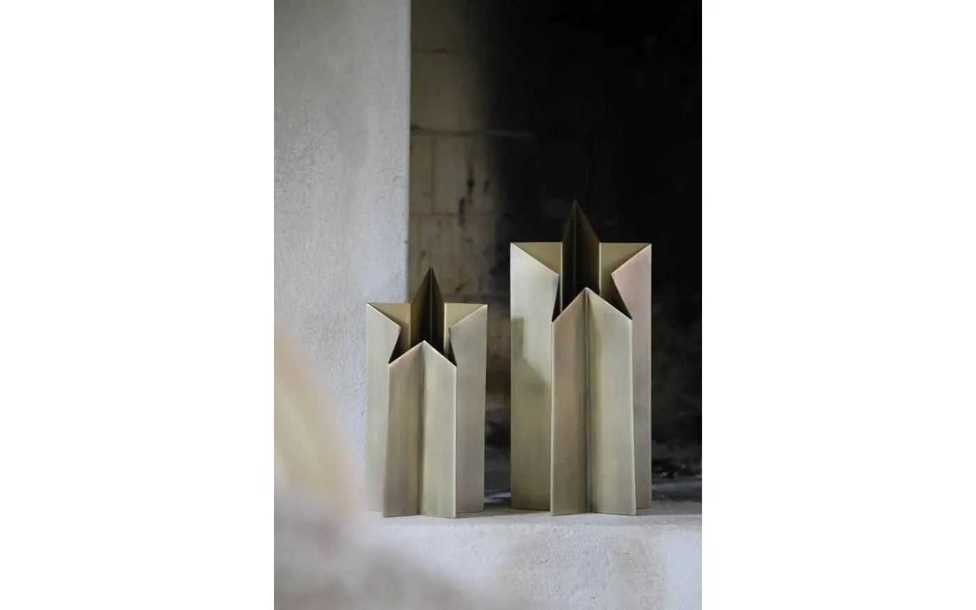 Asteri Bordsstjärna 27cm Antik Mässing