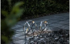 Astri Solcellslampa 30cm Antiksilver