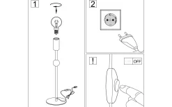 Globen Lighting Astrid Lampfot 41cm Svart* Lampfötter