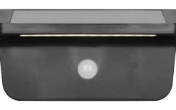 Reality Atico hybrid solcellsdriven Vägglampa LED mattsvart uppladdningsbar rörelse- och skymningssensor 4000K IP44* Solcellslampor Vägg|Visa Alla Solcellslampor