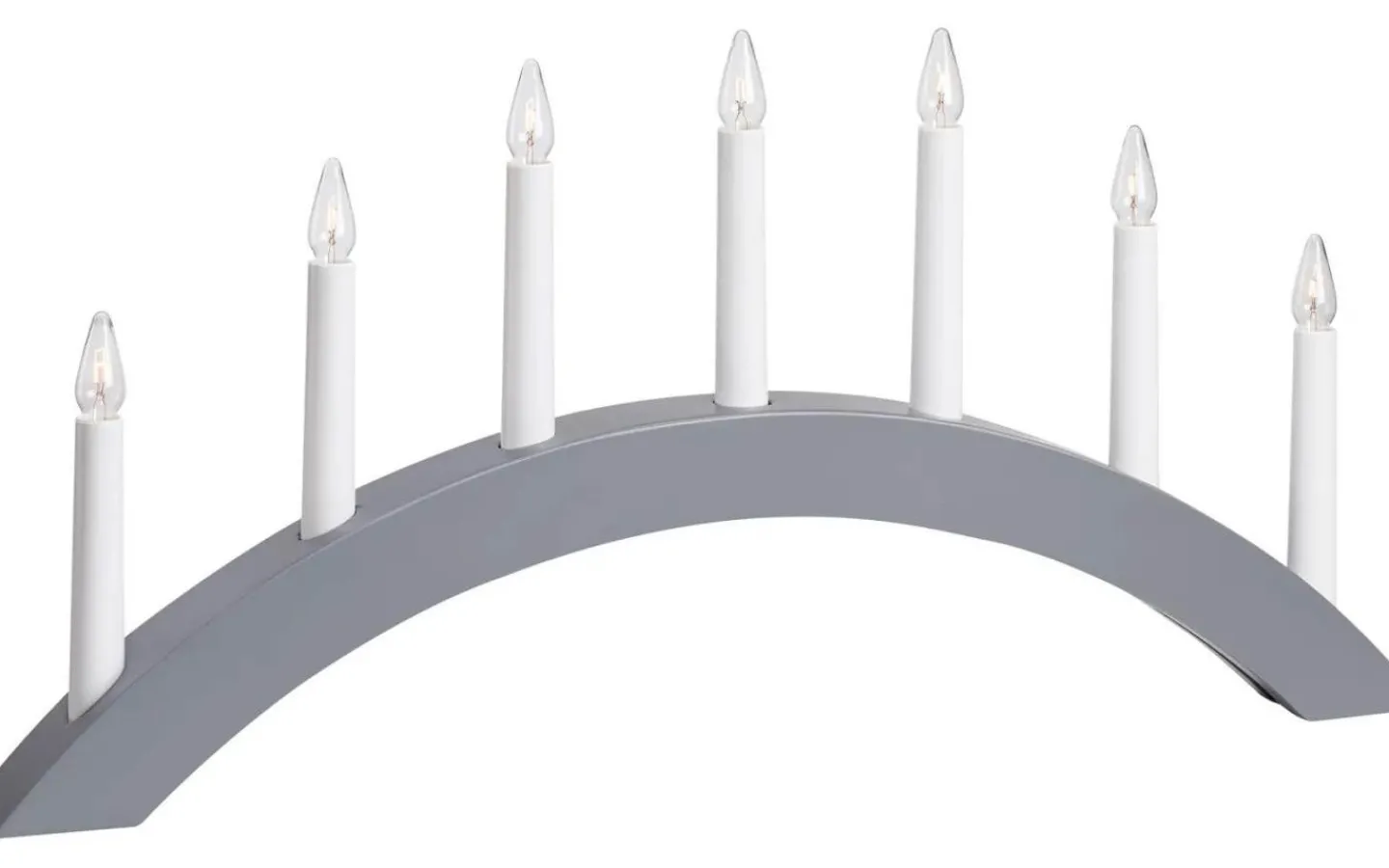 Markslojd Atle Adventsljusstake 27cm 7L Grå* Visa Alla Adventsljusstakar|Adventsljusstakar 0-30 Cm