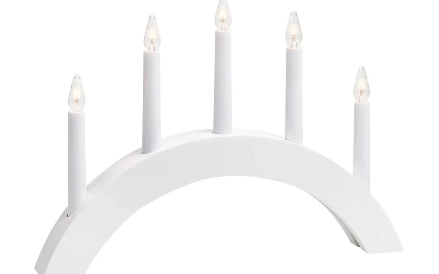 Markslojd Atle Adventsljusstake 28cm 5L Vit* Adventsljusstakar 0-30 Cm|Visa Alla Adventsljusstakar