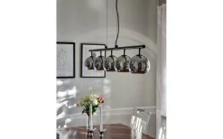 Aneta Atom Taklampa 114cm Svart/Rök* Avlånga Taklampor