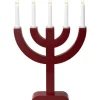 Konstsmide August Adventsljusstake 5L 42cm Röd* Visa Alla Adventsljusstakar|Adventsljusstakar 31-60 Cm
