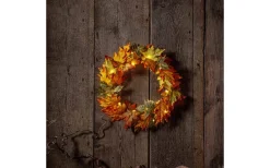 Star Trading Autumn Batteridriven Krans 45cm Amber Brun* Kransar|Utomhusdekorationer