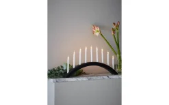 Avento Adventsljusstake 35cm 9L Svart