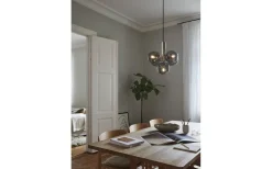 Vardagsrum|Hall & Trappa<CO Bankeryd Avenue Taklampa Nickel/Rök