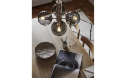 Vardagsrum|Hall & Trappa<CO Bankeryd Avenue Taklampa Nickel/Rök