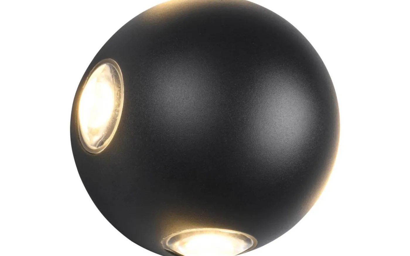 Avisio 4xLED Vägglampa mattsvart IP54