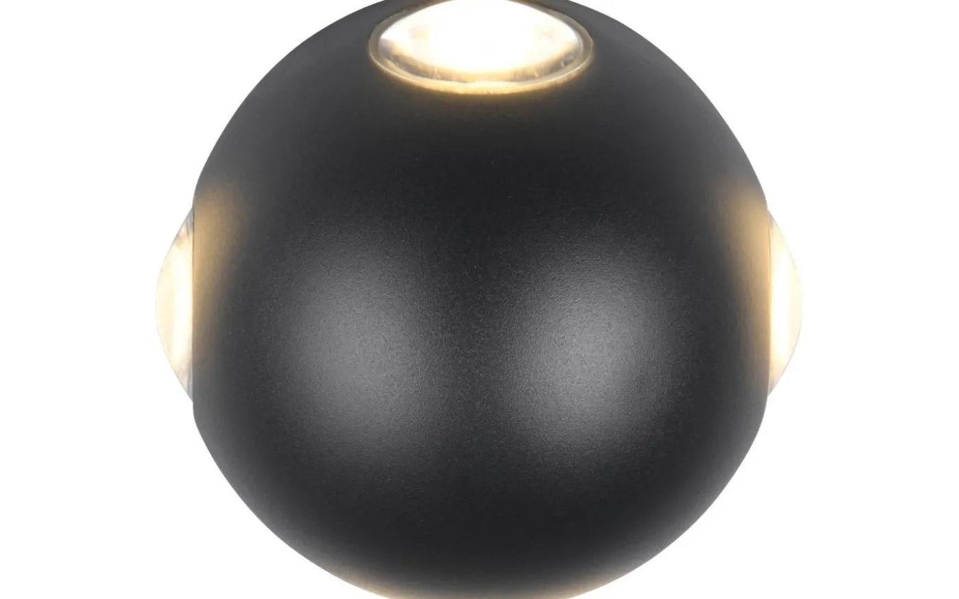 Avisio 4xLED Vägglampa mattsvart IP54