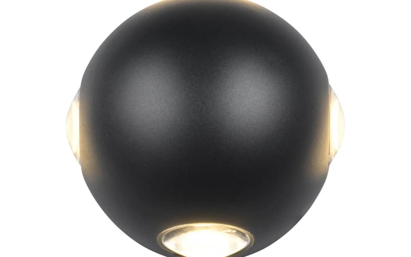 Avisio 4xLED Vägglampa mattsvart IP54