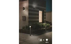 Upp & Nedljus Lampor|Vägglampor Utomhus<Trio Lighting Avon Vägglampa LED med 2 delar antracitfärgad rörelsesensor IP54