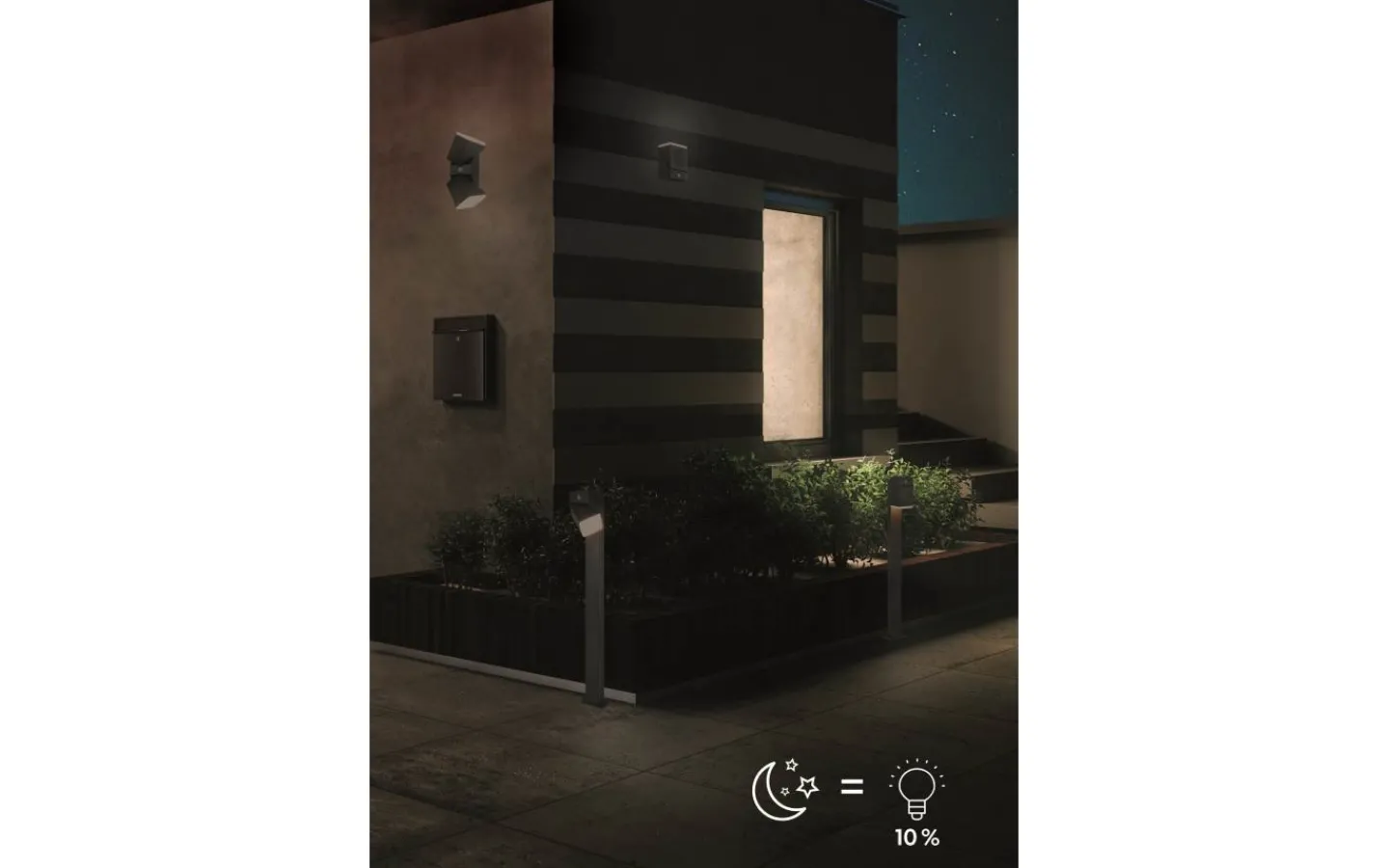 Upp & Nedljus Lampor|Vägglampor Utomhus<Trio Lighting Avon Vägglampa LED med 2 delar antracitfärgad rörelsesensor IP54