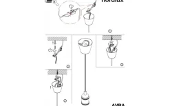 Nordlux Avra Pendellampa Mässing* Fönsterlampor|Sladdställ Med Sockel