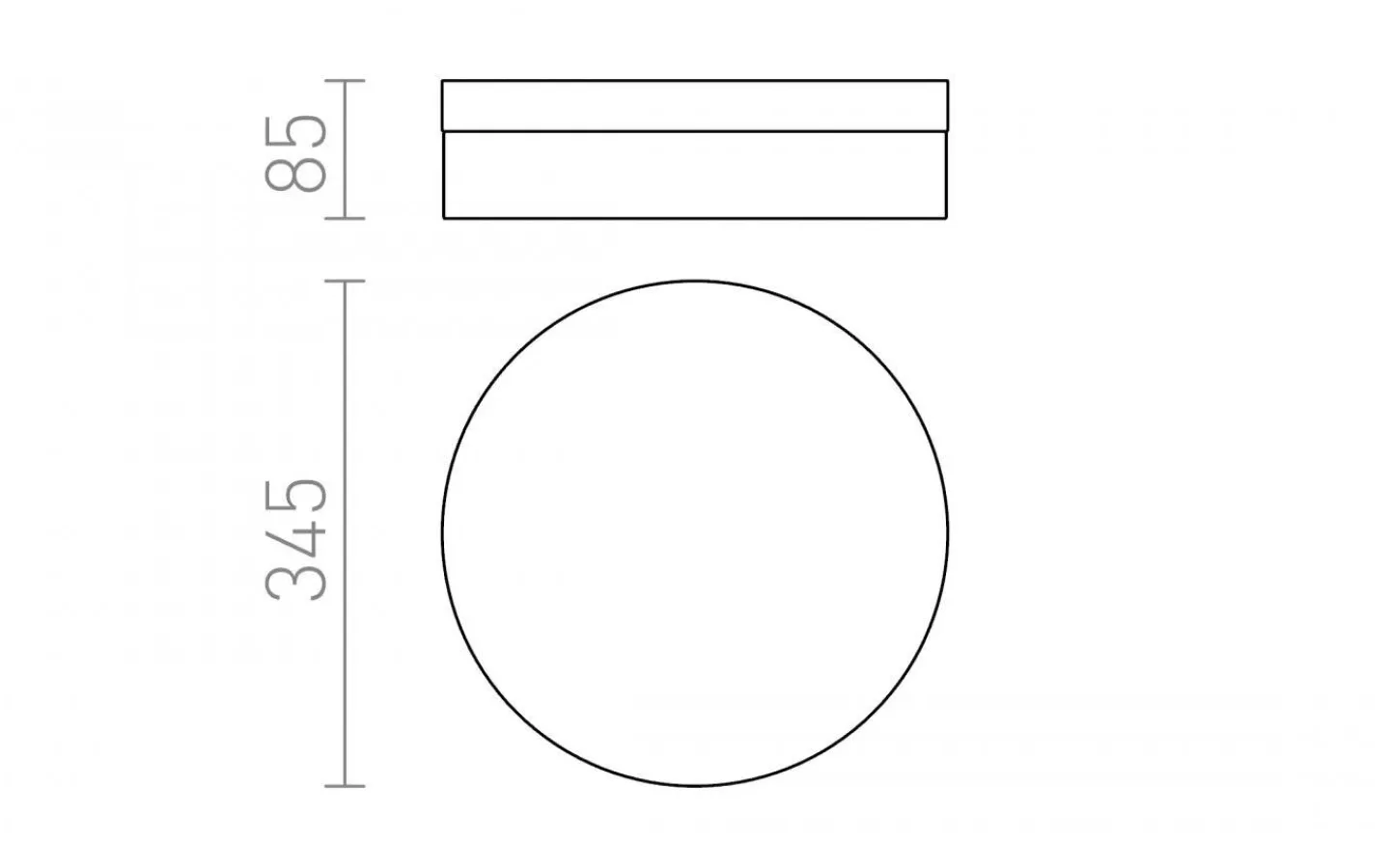 Rendl AWe Plafond 33cm Matt Nickel 21W LED 3000K IP44* Badrumslampor Tak|Plafonder