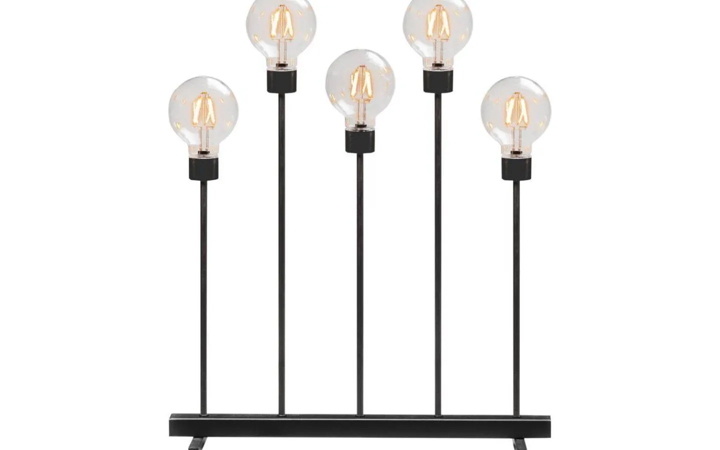 Konstsmide Axel Level Adventsljusstake LED 5L Svart 54cm* Adventsljusstakar 31-60 Cm|Visa Alla Adventsljusstakar