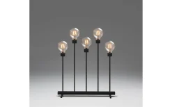 Konstsmide Axel Level Adventsljusstake LED 5L Svart 54cm* Adventsljusstakar 31-60 Cm|Visa Alla Adventsljusstakar