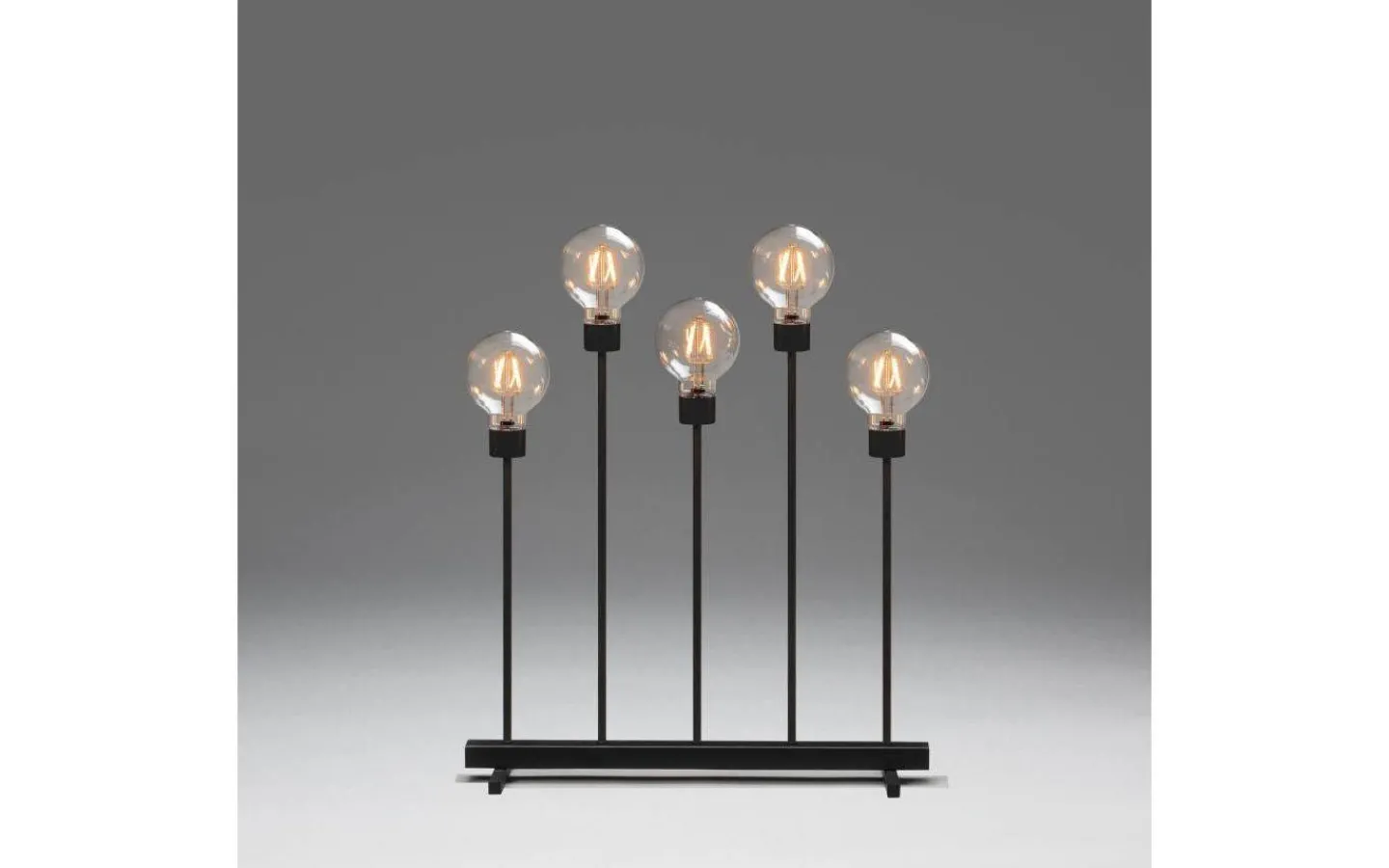 Konstsmide Axel Level Adventsljusstake LED 5L Svart 54cm* Adventsljusstakar 31-60 Cm|Visa Alla Adventsljusstakar