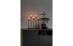 Konstsmide Axel Level Adventsljusstake LED 5L Svart 54cm* Adventsljusstakar 31-60 Cm|Visa Alla Adventsljusstakar