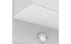 Azzinano Fasadlampa Rörelse LED 3000K 2x5,6W Silverfärgad IP44