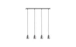 Avlånga Taklampor|Kök & Matplats<Rendl Babades Taklampa 4L Matt Nickel