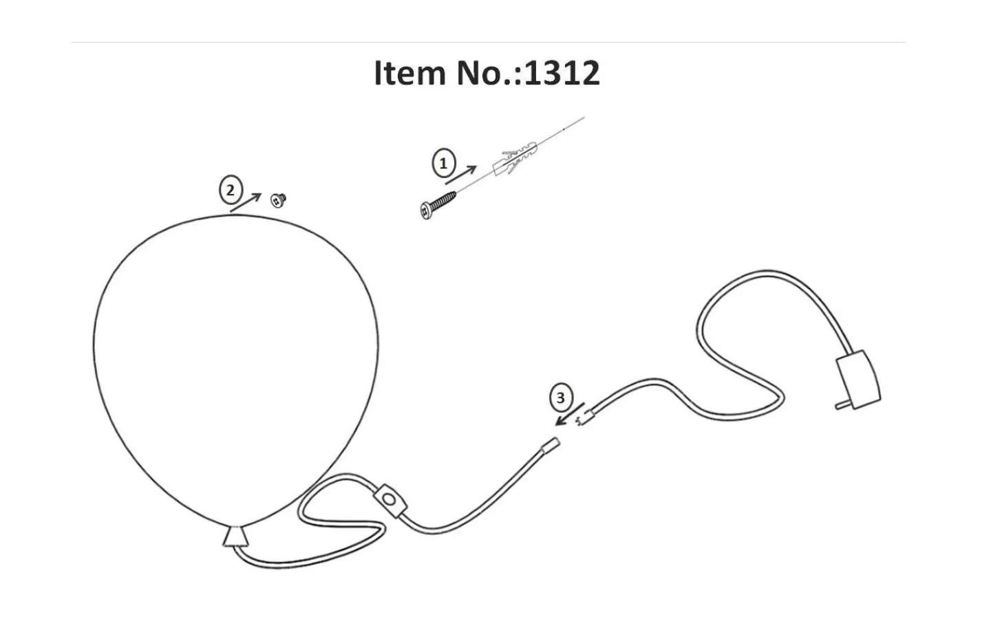 Barnrum<Globen Lighting Balloon Vägglampa 35cm LED 6W Rosa