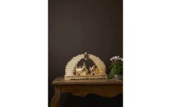 Bamberg Batteridriven Ljusstake 45cm Natur/Vit