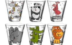 Leonardo Bambini Dricksglas 6-pack Djur*Barn Barnserviser|Tallrikar & Skålar