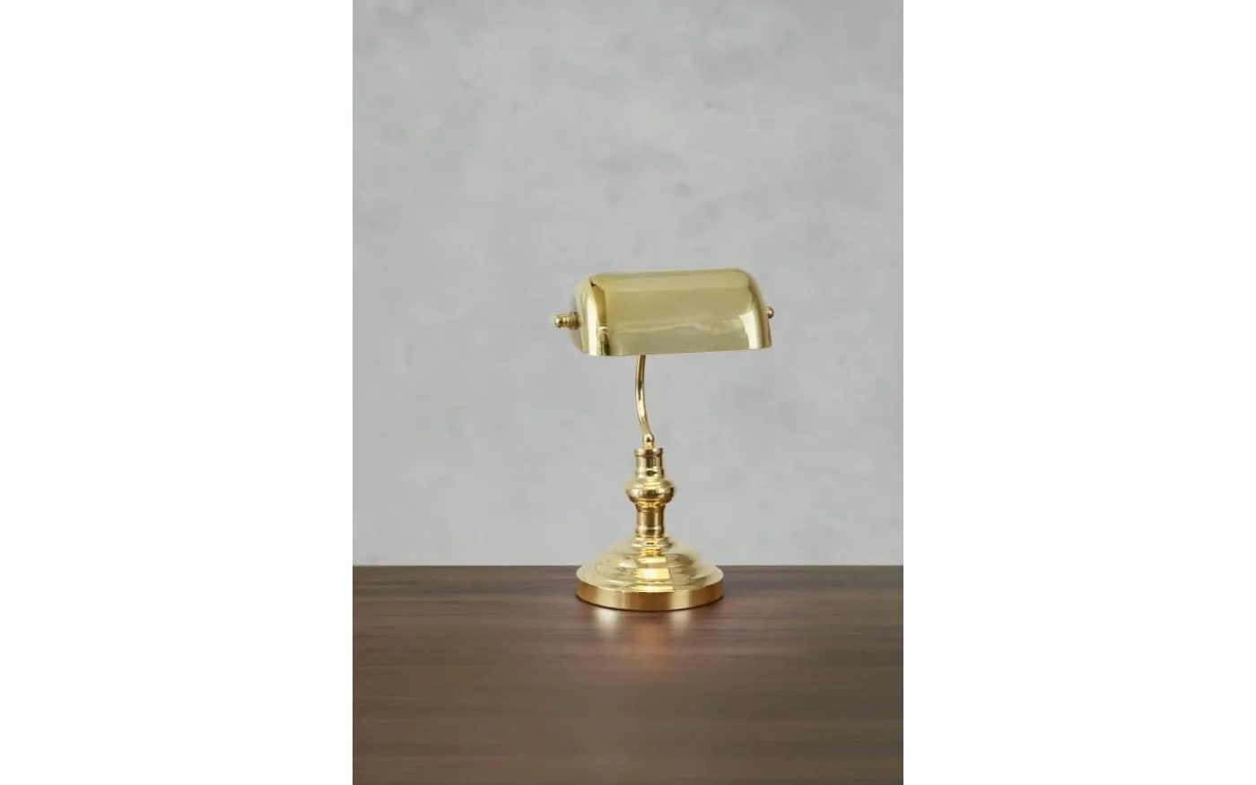 Bankers Bordslampa 42cm Mässing