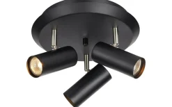 Hall & Trappa|Runda Takspotlights<Markslojd Barcelona Takspotlight Svart 3L