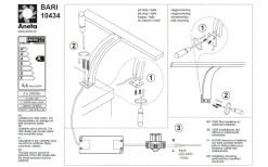 Aneta Bari Spegelbelysning 30cm LED 2x3W 3000K IP44* Badrum|Badrumslampor Vägg