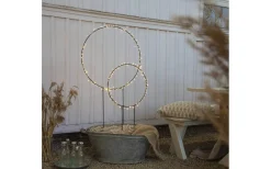 Star Trading Barlumi Rund på Markspett 84cm Svart IP44* Julpynt Utomhus