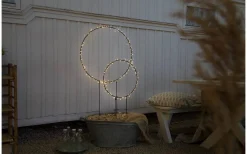 Star Trading Barlumi Rund på Markspett 84cm Svart IP44* Julpynt Utomhus