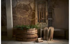 Star Trading Barlumi Rund på Markspett 84cm Svart IP44* Julpynt Utomhus