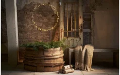 Julpynt Utomhus<Star Trading Barlumi Rund på Markspett 120cm Svart IP44