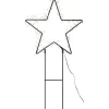 Barlumi Stjärna på Markspett 80cm Svart IP44