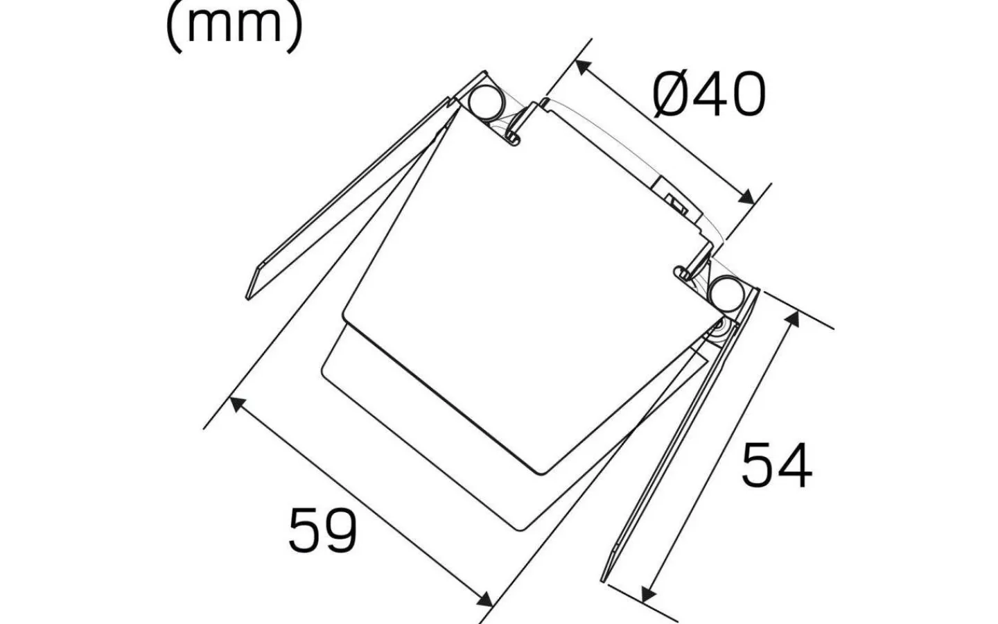 Hidealite Barndoors till Focus Track Micro Svart* Skensystem