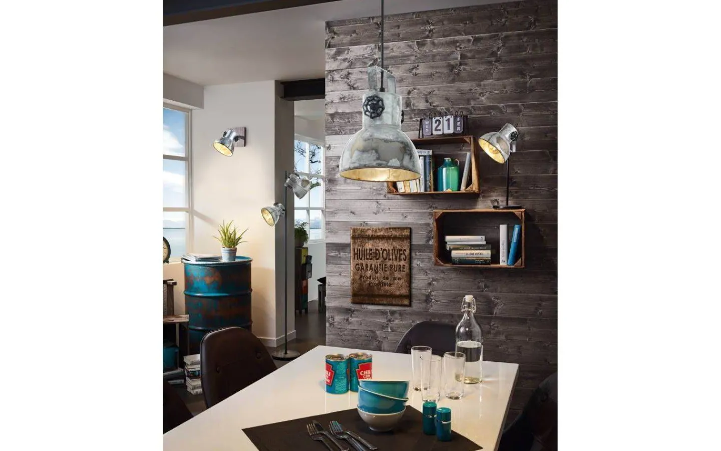 Fönsterlampor<Eglo Barnstaple Fönsterlampa 18cm Grå