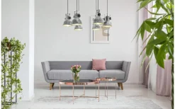 Barnstaple Taklampa 6L Grå