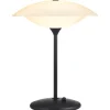 Baroni Bordslampa 40cm Svart/Opal