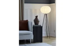 Golvlampor<PR Home Base Tripod Golvlampa 125cm Antikmässing/Vit