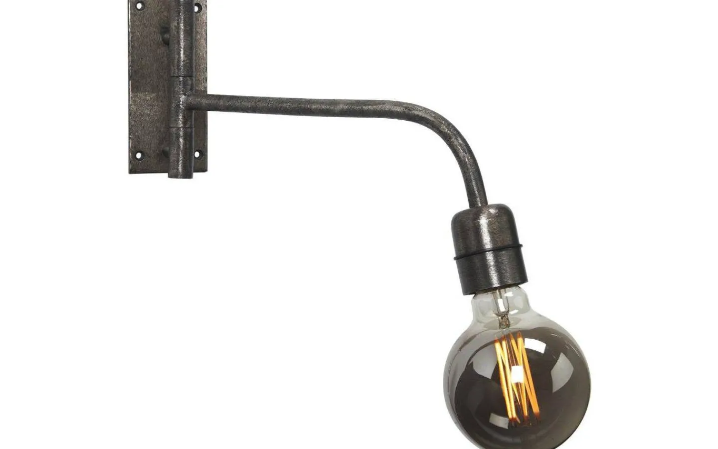 Lampetter<PR Home Base Vägglampa 34cm Beaten Silver