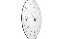 Basic Dome Väggklocka Ø35cm Vit/Glas