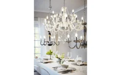 Eglo Basilano Kristallkrona 18-Arm 100cm Krom* Kristallkronor